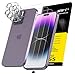 Produktbild NEW'C 3x für iPhone 14 Pro Max für Panzerglas (6,7 Zoll) und 3x Kamera Panzer Schutz Glas Kameraschutz + Staubschutzstöpsel -kratzfest - extrem widerstandsfähig - 9H-Härteglas folie