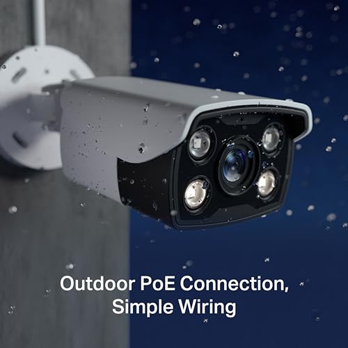 Image of TP-Link VIGI C340 VIGI 4MP HD Outdoor Full-Color Bullet Network Camera | CCTV Wired Security Camera | Smart IR | Waterproof IP66 | H.265+ | Smart Detection | 6mm Lens