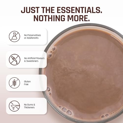 NATURALTEIN Natural Whey Protein Concentrate Chocolate – 300 g | 21.8 g Protein per 30 g Serving | Naturally Flavoured | No Artificial Sweeteners | Soy-Free, Gluten-Free & Easy to Digest