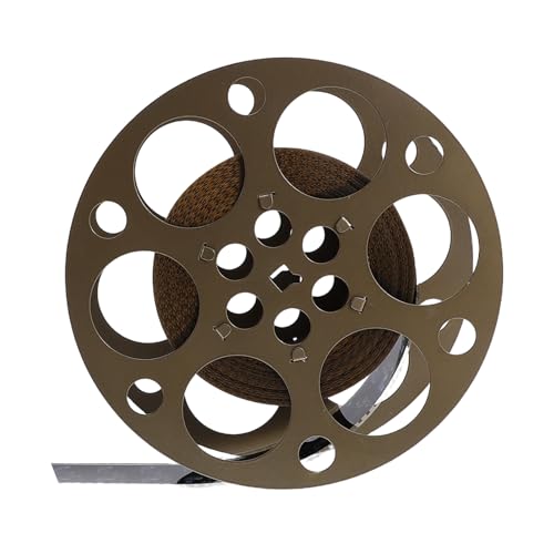 AKOOSY Décoration Vintage en Fer pour Soirée Cinéma, Centre de Table Bobine de Film de 18 Cm, Accessoire Rétro pour Ambiance Nostalgique et Thème Théâtre
