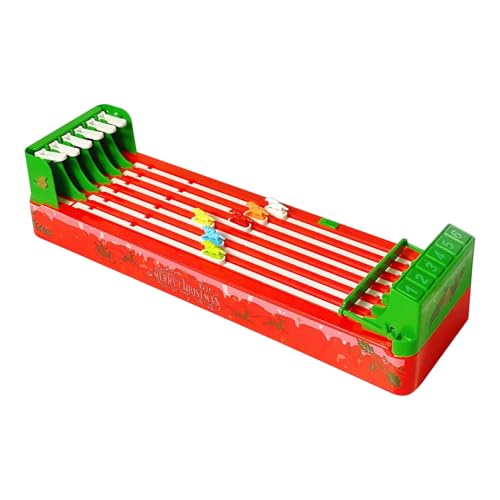 Juego de Carreras de Caballos   Juego Interactivo De Mesa, De Mesa Portátil 6 Caballos para Niños Adultos Noches De Granja Actividad Familiar A Partir De 3 Años