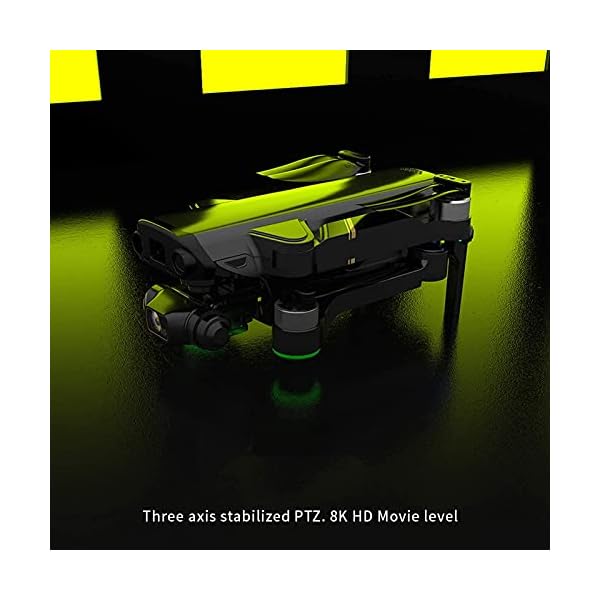 HJRBM Drohne mit 8k HD 3-Achsen Gimbal Dual Kamera 5G WiFi GPS Professionelle Luftaufnahmen Mini Drone Quadcopter 1,2 km… – Bild 3