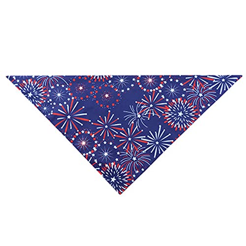 Binaryabc Usa Flag Dog Bandana,American Flags Dog Bandana Pet Scarfs,4Th Of July American Independence Day Pet Decorations (Fireworks) #TOP5