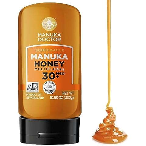 MANUKA DOCTOR - Raw Manuka Honey MGO 30+ SQUEEZY, 100% Pure New Zealand Honey. Certified. Guaranteed. RAW. Non-GMO (10.58 oz) Cover