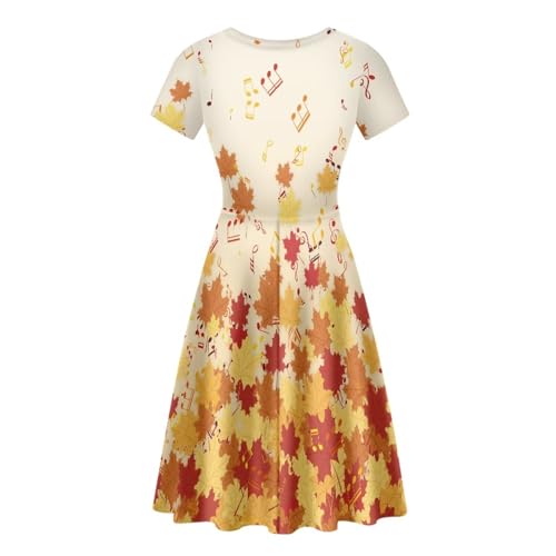 Image of AFPANQZ Womens Casual Summer Lightweight Vintage Dress Short Sleeve Midi Dress Knee-Long Luxury Formal Dress