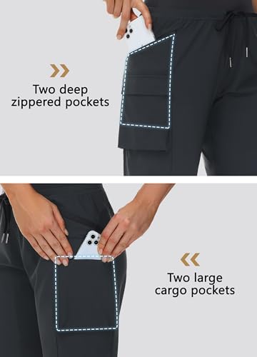 Mivei Short cargo feminino de caminhada de 22,88 cm - secagem rápida leve verão ao ar livre Bermuda