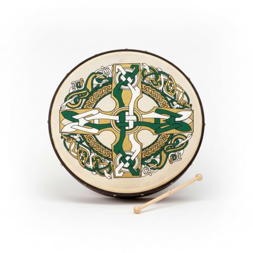 Waltons Bodhrn 8 (Celtic) - Handcrafted Irish Instrument - Crisp & Musical Tone - Hardwood Beater Included w/Purchase