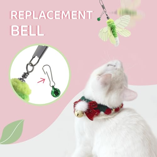 SONGWAY Cat Wand Toy Replacement, 12 PCS Cat Insect Toy Refills, Teaser Wand Attachments, Chew Toys - Image 4