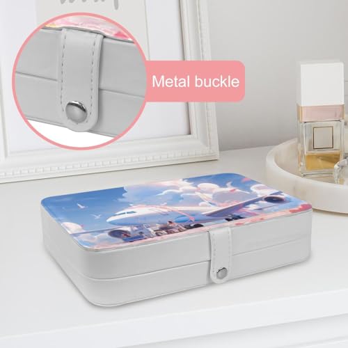Étui de rangement bijoux voyage finitions boucle métal raffiné - 7