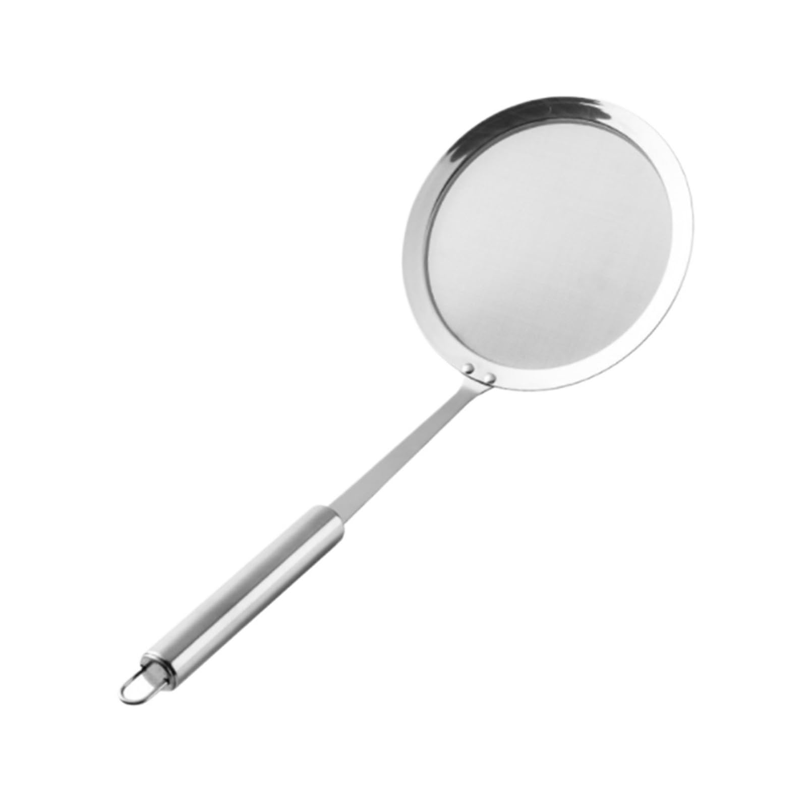 Sitko Sitko Kuchenne Ze Stali Nierdzewnej Z Szeroką Krawędzią. Durszlak Z Długim Uchwytem łyżka cedzakowa(32cm)