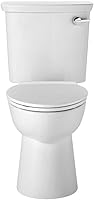 Vista 8 de American Standard 238AA104.020 VorMax - Inodoro alargado de altura derecha de alta eficiencia con palanca de viaje izquierda, color blanco