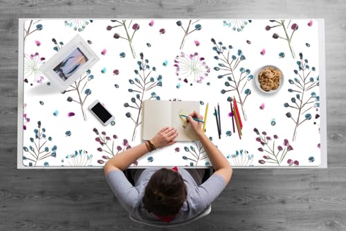 Couverture de bureau antidérapante en PVC lavable pour protéger les tables des rayures