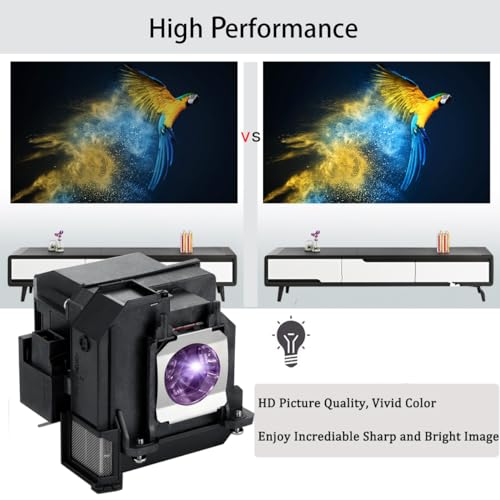 Aimdio Beamer Lamp Ersatzlampe für EPSON ELPLP91 EB-685Wi EB-685W EB-695Wi EB-680S EB-680 EB-685WS EB-685WT EB-695WT EB-695Wie Projektor