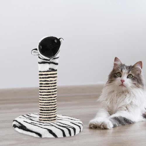 Rascador para gatitos patrón cebra GANAZONO miniatura 4