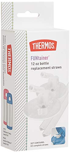 Thermos Replacement Straws for 12 Ounce Funtainer Bottle, Clear, 1 Pack #1