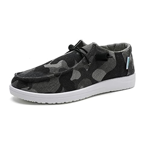 Betrue Lightweight Boat Shoes for Women, Womens Casual Loafers, Womens Slip On Deck Shoes, Breathable Canvas Walking Shoes for Women（BE2305-camo-36） Cover