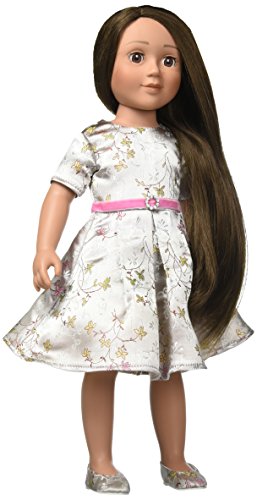 Julia 18 inch Mediterranean Doll in Brocade Dress and Blue Gift Box