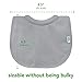 green sprouts Stay-dry Milk Catcher Bibs (3 Pack) | Collar absorbs milk to prevent rashes | Waterproof inner layer, Absorbent terry cotton, Machine washable