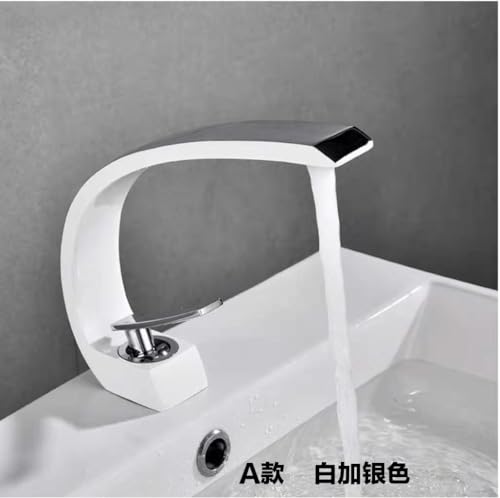 Robinet de lavabo b noir eau chaude froide avec commande fluide