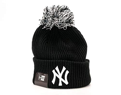 New Era MLB Short Bob Neyyan Blk - Gorra Línea York Yankees para Hombre, Color Negro, Talla OSFA
