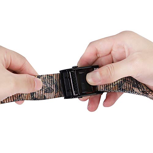 Xstrap Standard Cam Buckle Straps 6Pk 8Ft Powersports Tie-Downs 1-Inch Camouflage Lashing Straps With Carrying Bag, Ideal For Securing Cargo, Luggage #TOP2