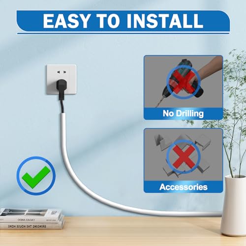 Wall-Cord-Hider-118-Inch-Self-Adhesive-Wire-Cover-Raceway-for-Walls-Flexible-PVC-Cable-Concealer-for-Home-and-Office-W059-H039in-White