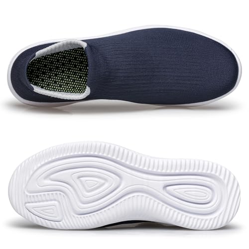 Image of vibdiv Men's Slip-On Walking Shoes Casual Sneakers Lightweight Breathable for Everyday Wear