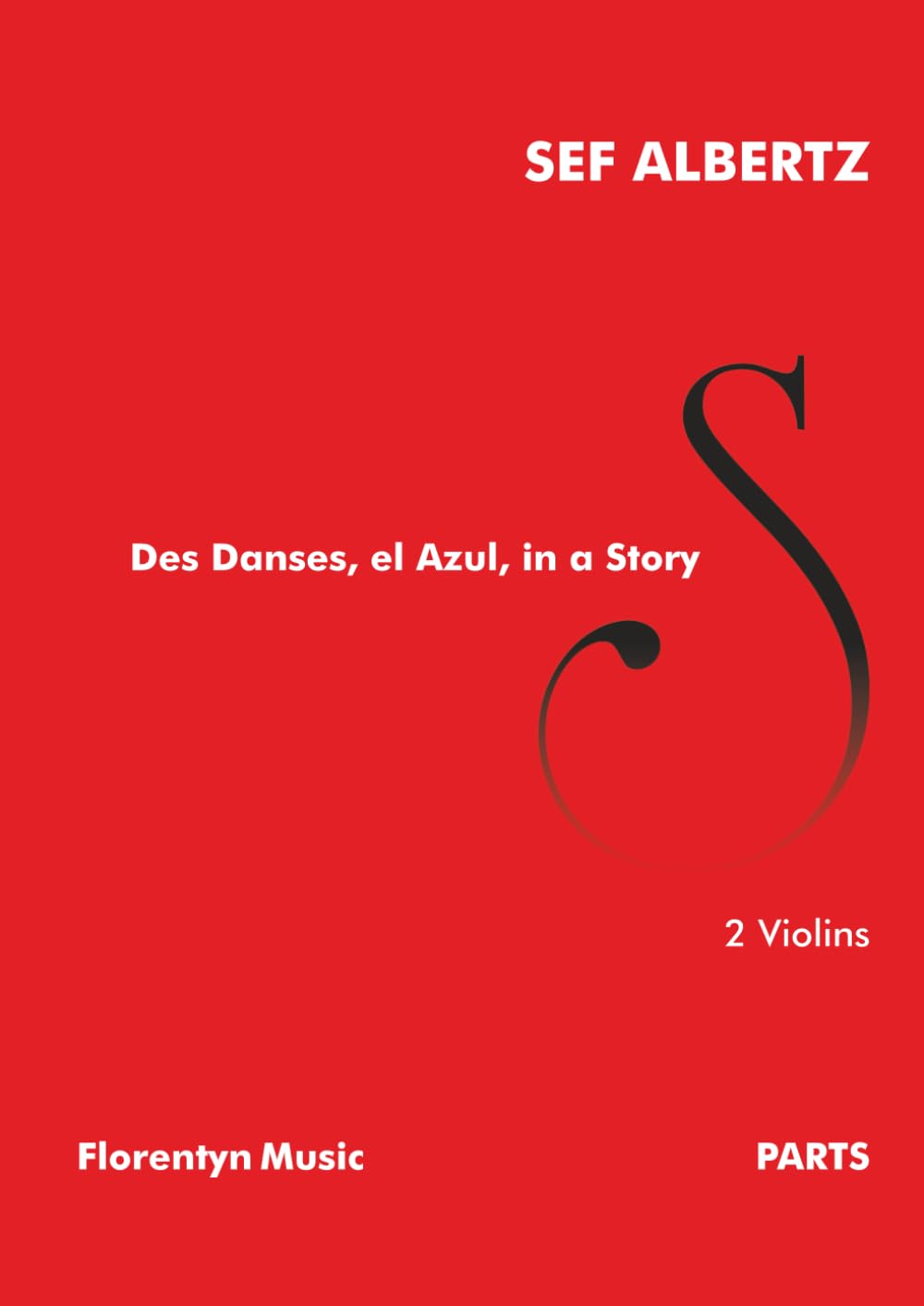 Musique pour 2 violins Des Danses el Azul partitions d'étude pour violoniste
