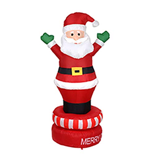 Gigicloud Papá Noel hinchable, accesorio decorativo de Navidad de juguete hinchable con...