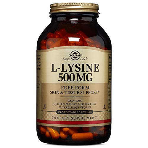 Solgar L-Lysine Vegetable Capsules, 500 mg, 250 Count – Supports Healthy Skin
