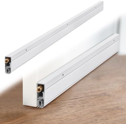 Yaocom 36 Aluminum Automatic Door Sweep Auto Door Bottom Seal Insert Sweep Stoppers for Bottom, 11/20 W x 36 L x 1-3/8 H