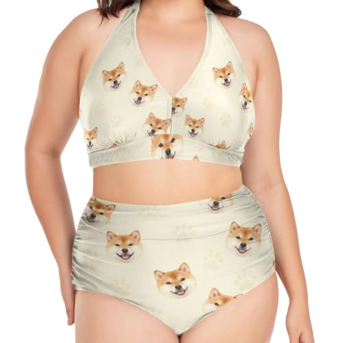 Tenues de bain courbes femme L-4XL bonnets amovibles sans armatures