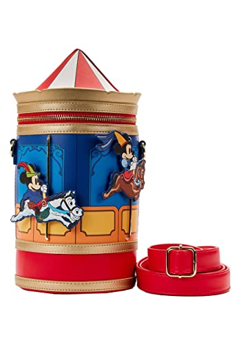 Loungefly Disney Brave Little Tailor Mickey and Minnie Mouse Carousel Crossbody Bag2