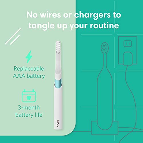 Quip Adult Electric Toothbrush Sonic Toothbrush with Travel Cover