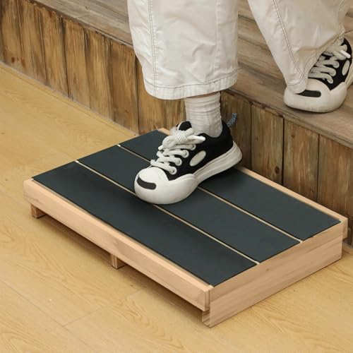 CroBlissful 3.5" Wooden Platform Step Stool,24" Platform with Non Slip