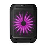 Philips New TAX2208 Bluetooth Party Speaker,30W Dynamic Bass Boost, 3000mAh Battery, Aux-in, Karaoke Mic Input, Wireless Pairing for Stereo Sound, Built-in Easy to Carry Handle, Dynamic Light Modes