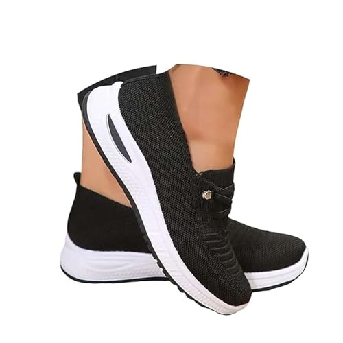 Orthopedic Shoes for Women Slip On Walking Comfortable Lightweight Breathable Non-Slip Lace Up Casual Fashion Sneakers