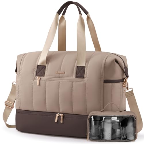 LOVEVOOK Travel Duffle Bag with Shoe Compartment