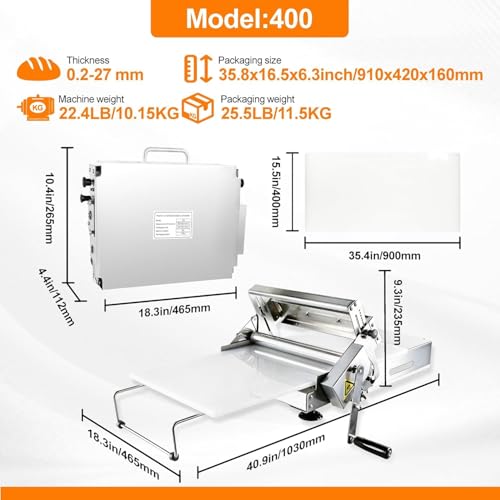 Commercial dough sheeter machine