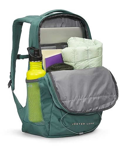 Image of THE NORTH FACE Women's Every Day Jester Laptop Backpack, Dark Sage /Burnt Coral Metallic, One Size