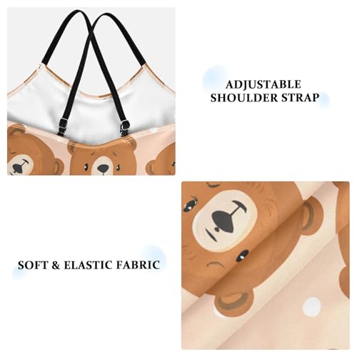 Toddler Cute Bear Faces One Piece Swimsuits for Girls 3T 202c17833