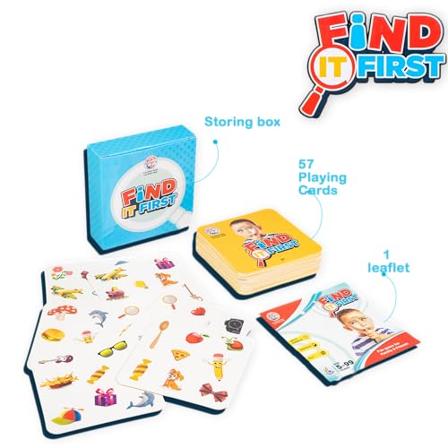 Image of Ratna's Find It First Match Game, Visual Perception Family Card Game, 2-8 Players Game for Kids Ages 5 Years and Above