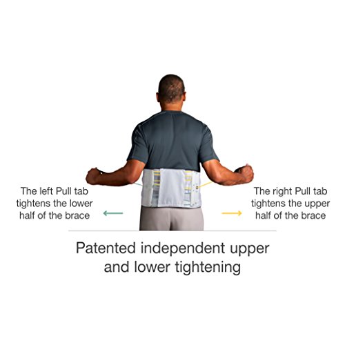 Aspen Quikdraw PRO Back Brace, Patented Pulley System for Targeted Compression, Back Braces for Lower Back Pain Relief for Herniated Disc, Sciatica, Scoliosis for Men & Women, White X-Small
