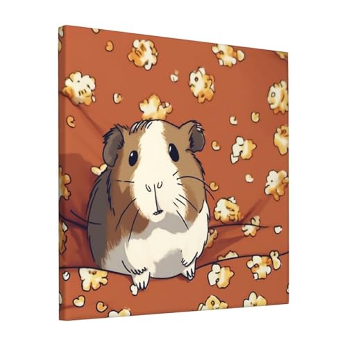 Toile animal de Guinée pop-corn pour égayer un mur de bureau vide