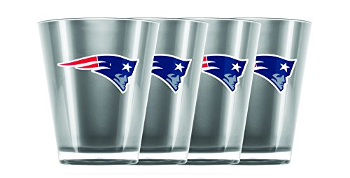 NFL New England Patriots Schnapsglas, isoliert, Acryl, 4 Stück Cover