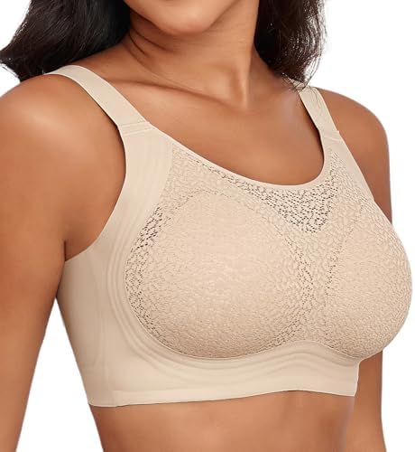 Lace Women's Seamless No Underwire Bra Soft Wireless Comfort Bralettes Full Coverage Bralette Everyday T-Shirt Bra