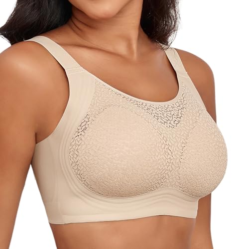 Lace Women's Seamless No Underwire Bra Soft Wireless Comfort Bralettes Full Coverage Bralette Everyday T-Shirt Bra