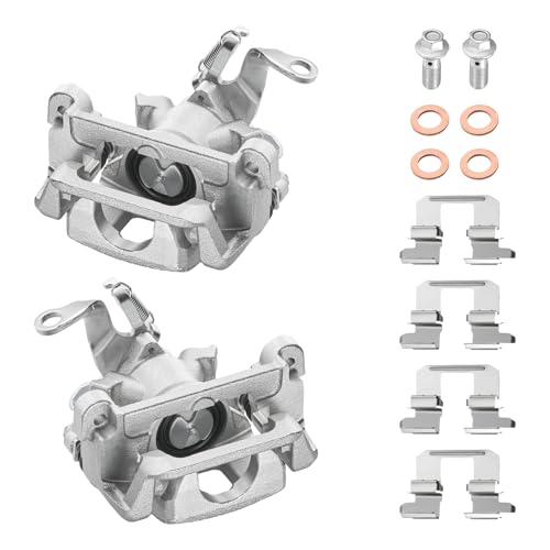 Image of BDFHYK 19-B7382 19-B7383 Rear Disc Brake Caliper Assembly Compatible with Mitsubishi Outlander 2014-2016 /2018 3.0L V6 /2.4L L4, Compatible with Mitsubishi Outlander Sport 2013-2018 2.0L 2.4L L4 2pcs