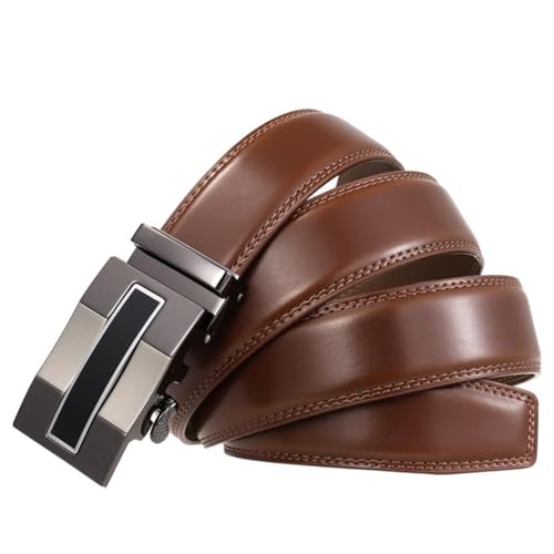 Genuine Leather Men's Belt Luxury Fashion Alloy Automatic Buckle Business3