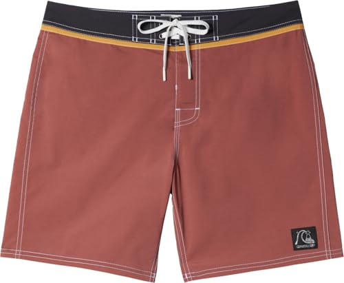 Quiksilver - Mens Original Straight Leg Solid 18 Boardshort, Color Henna, Size: 38